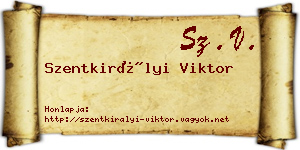 Szentkirályi Viktor névjegykártya